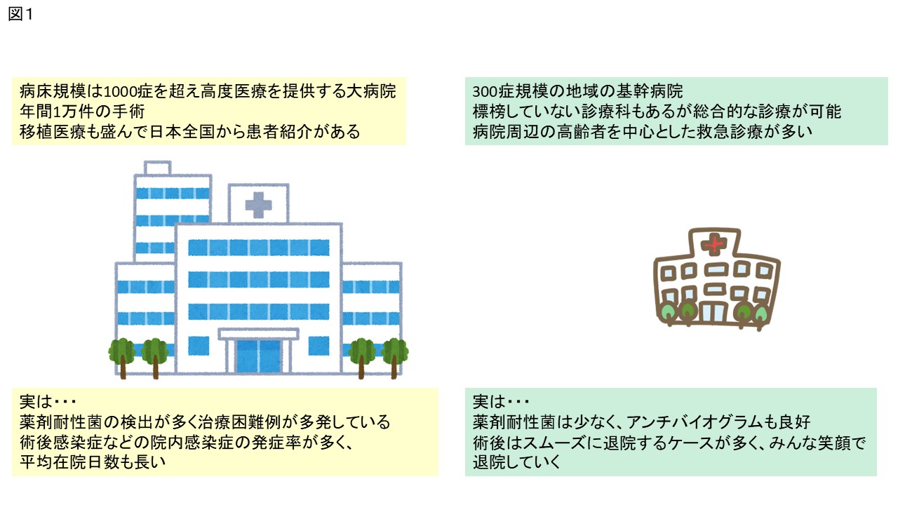 図１：病院規模・背景